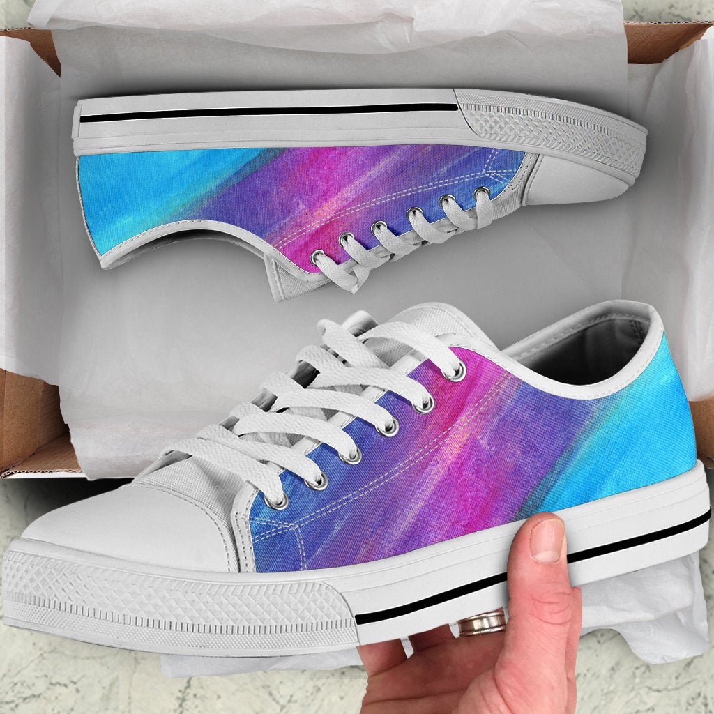 Blue & Purple Abstract Art Shoes
