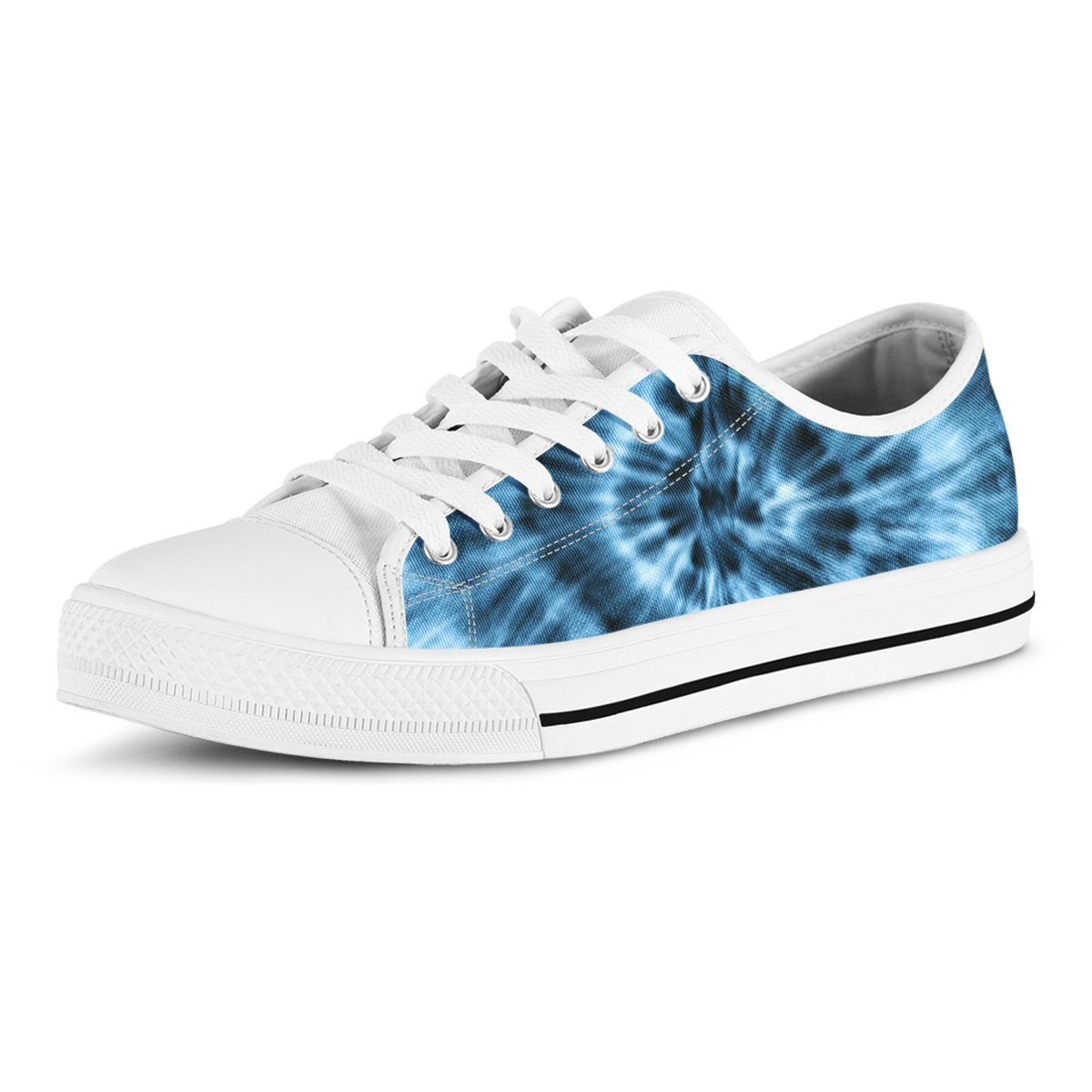 Blue Tie Dye Shoes