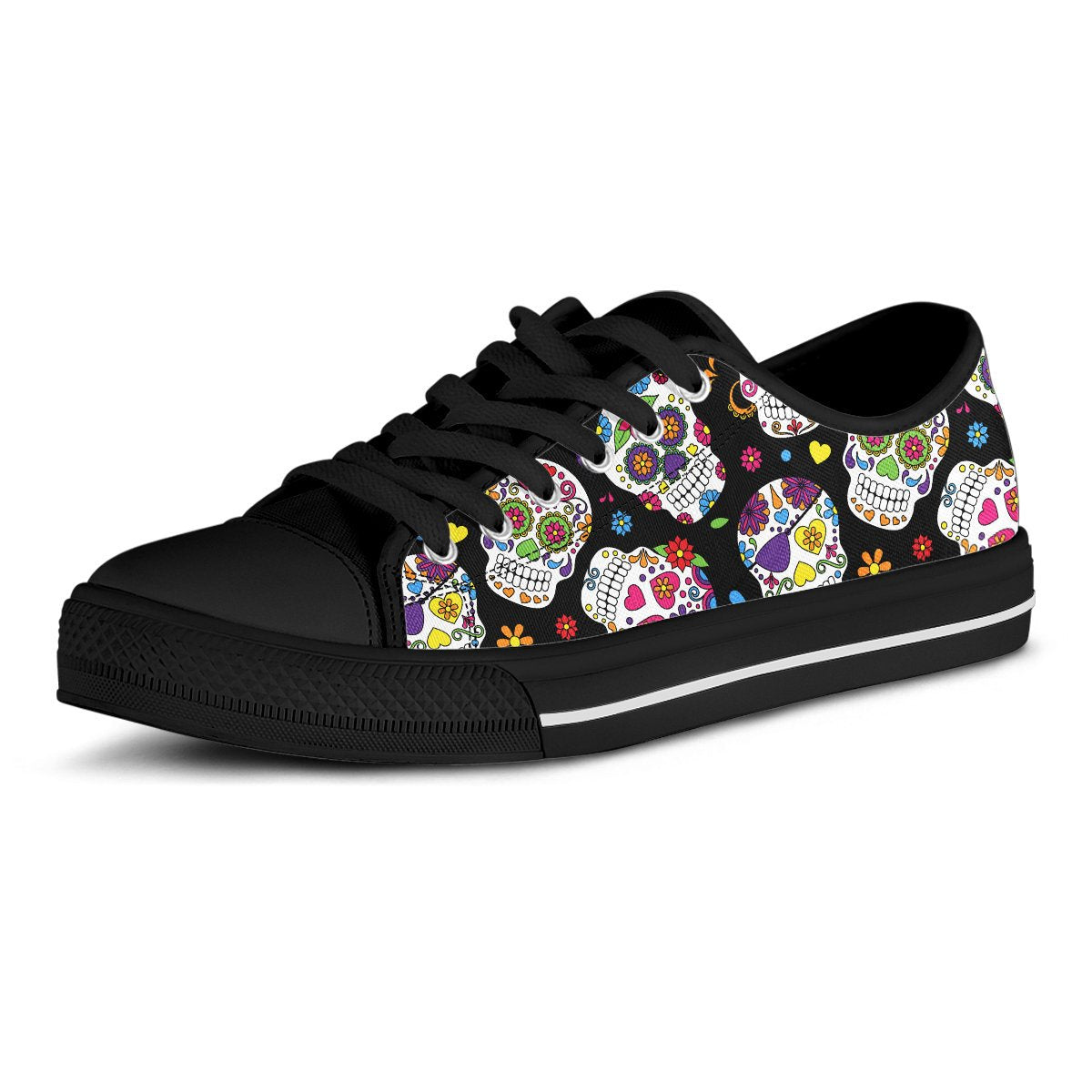 Colorful Sugar Skulls Shoes