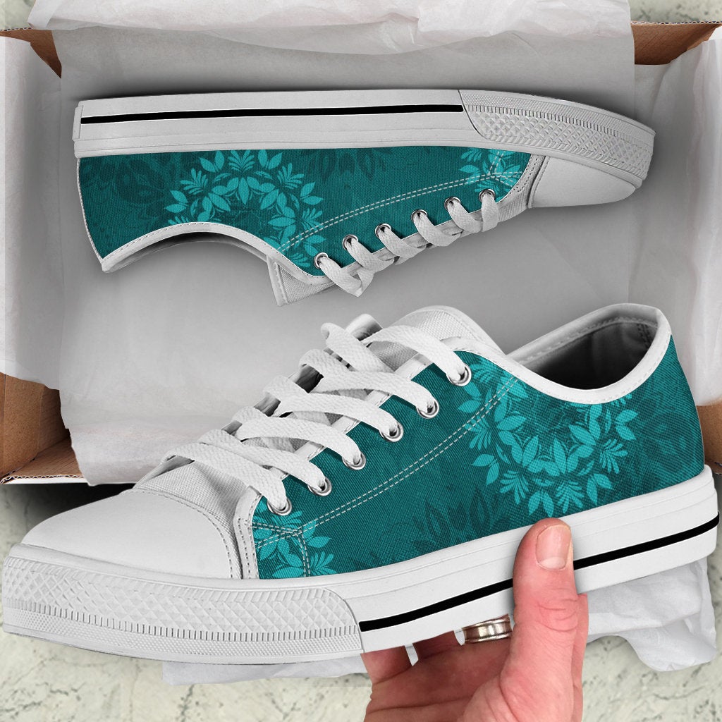 Light Green Teal Mandalas Shoes