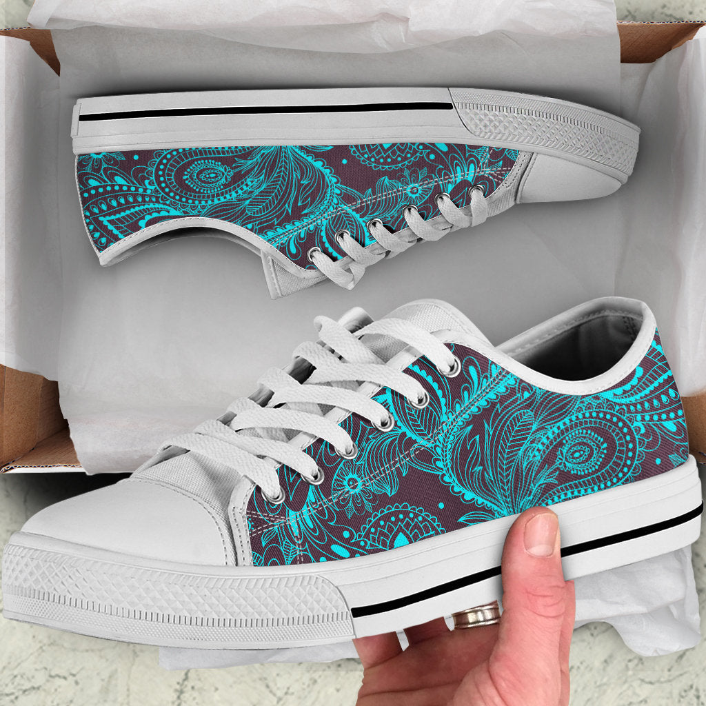 Light Green Teal Decor Shoes