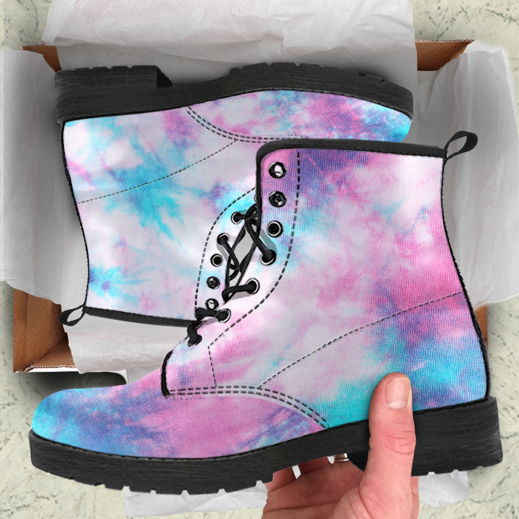 Blue & Pink Cotton Candy Womens Boots