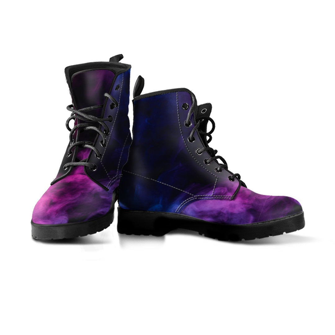 Pink & Purple Smoke Womens Boots