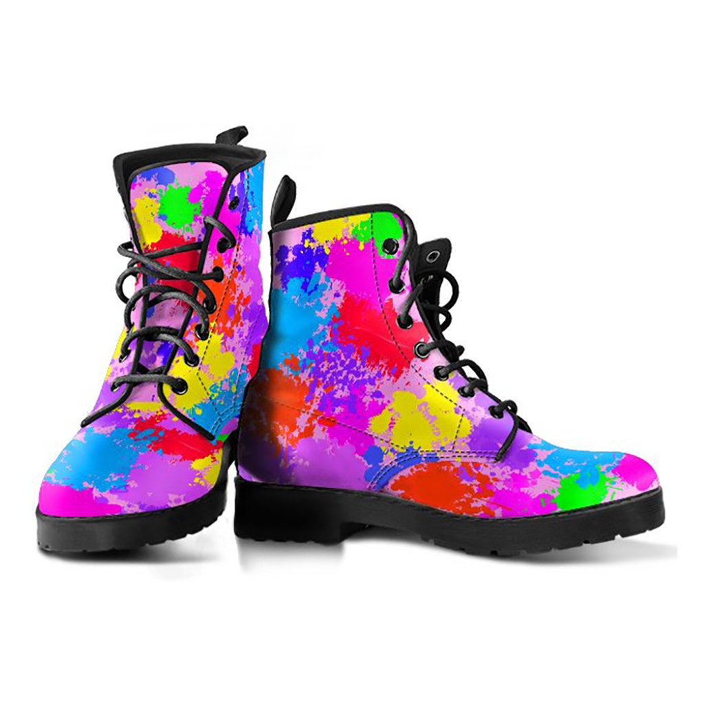 Colorful Abstract Art Womens Boots