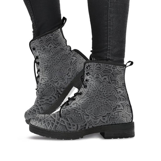Vintage Mandala Decor Womens Boots