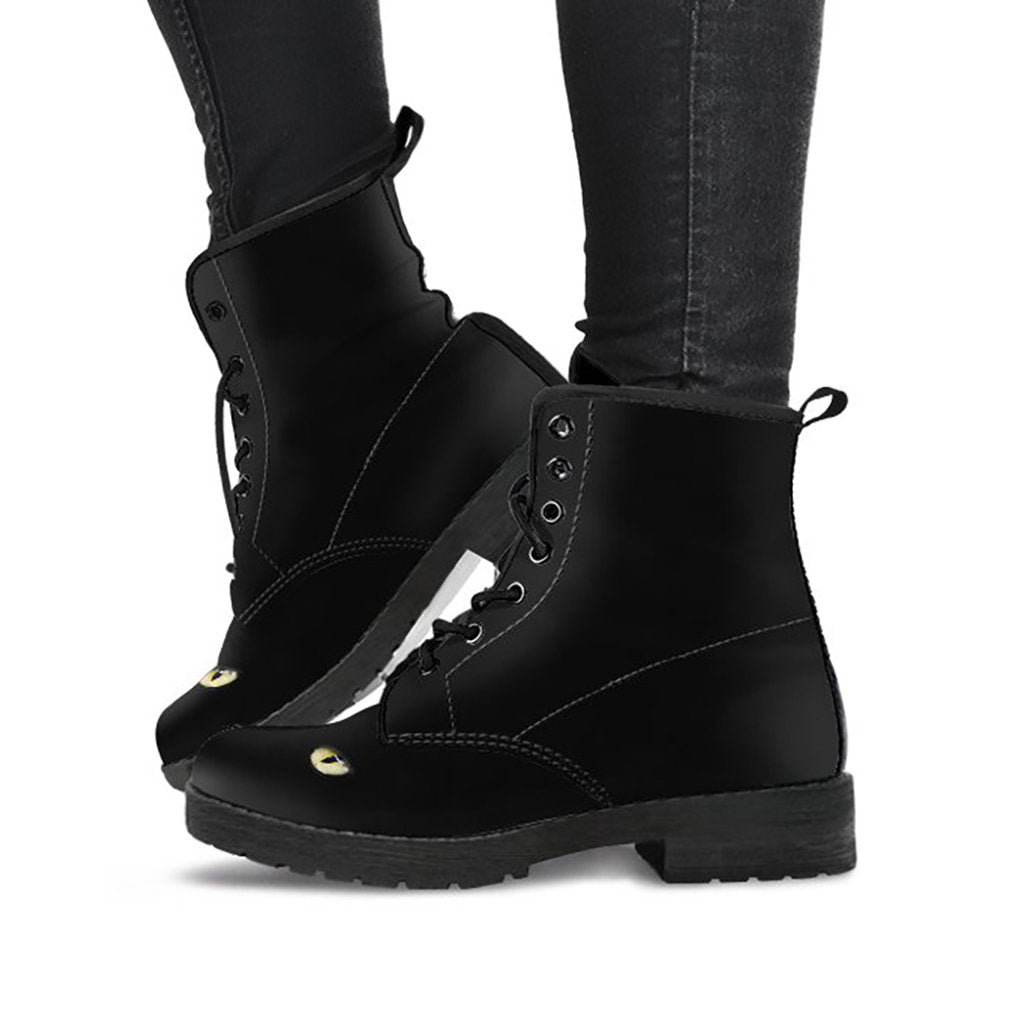 Black Cat Eyes Womens Boots