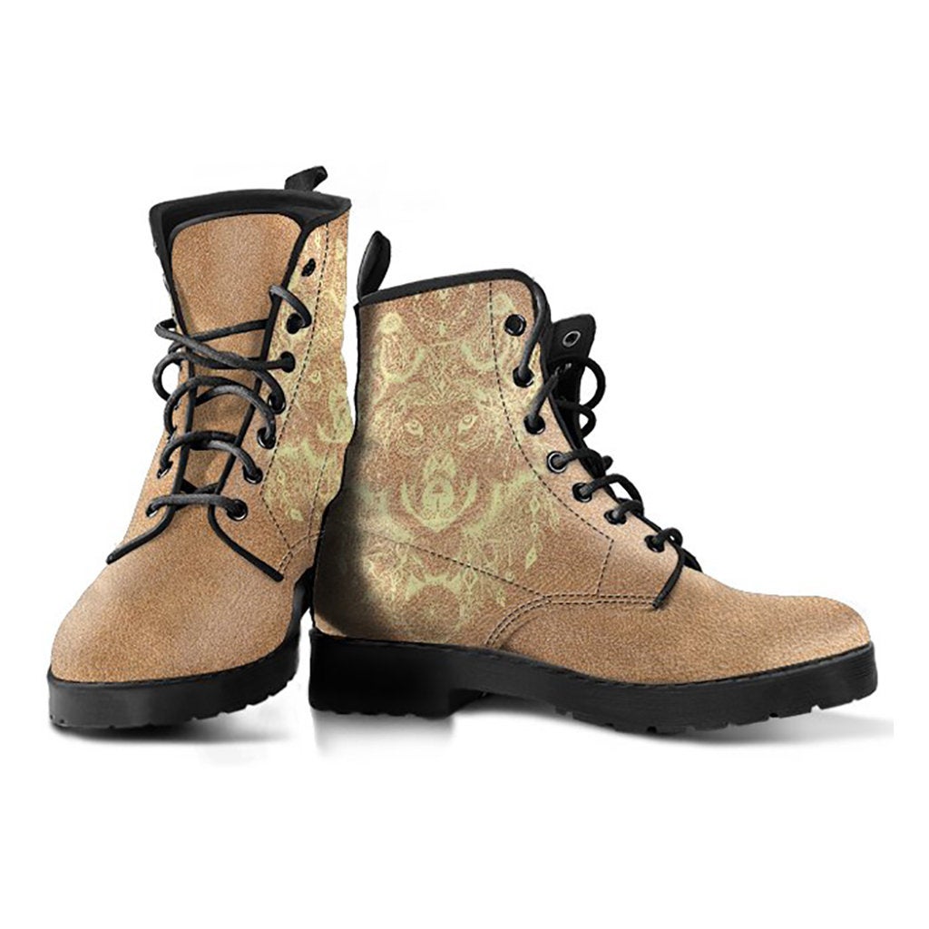Brown Boho Wolf Womens Boots