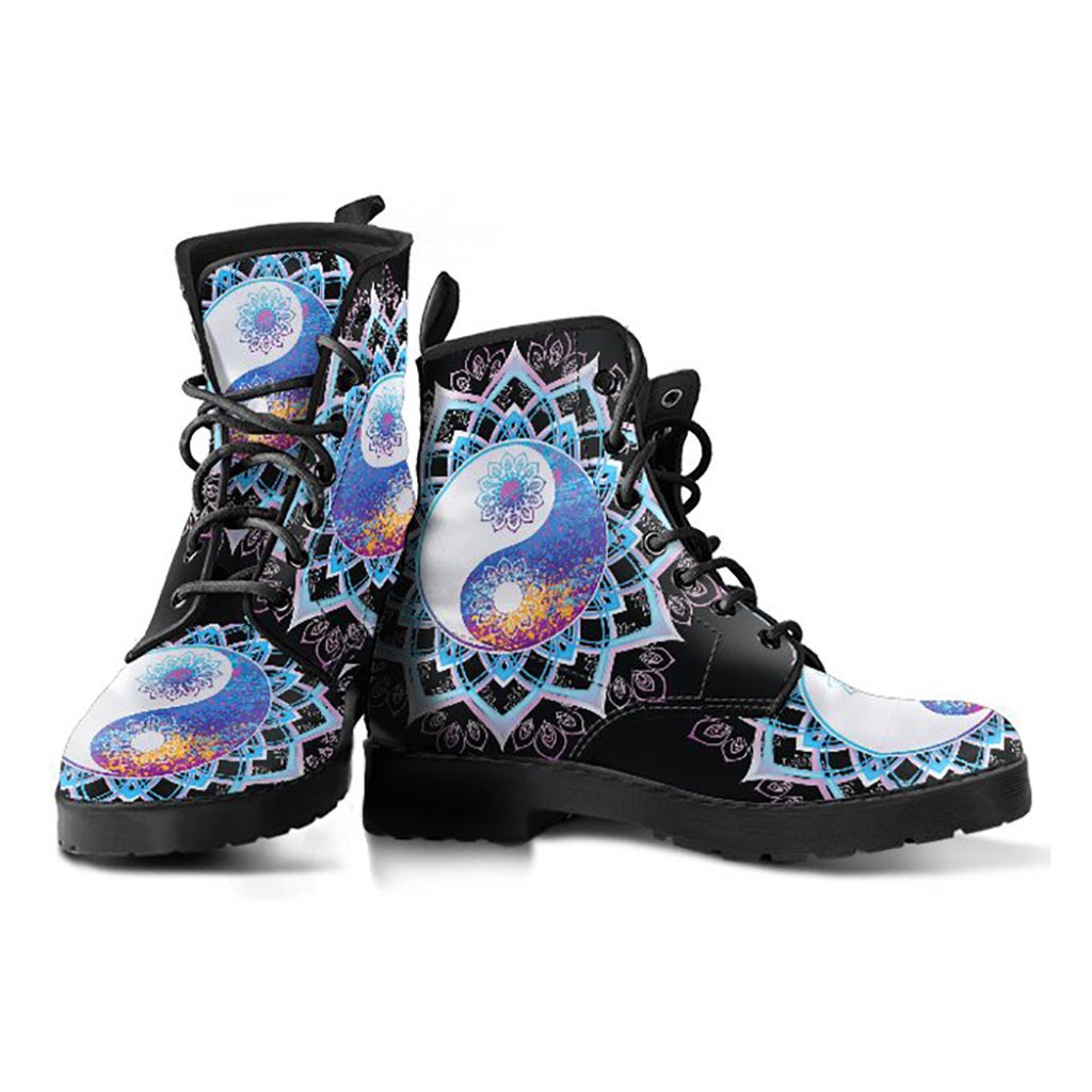 Yin Yang Mandala Womens Boots