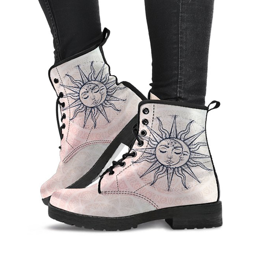 Pink Sun & Moon Womens Boots