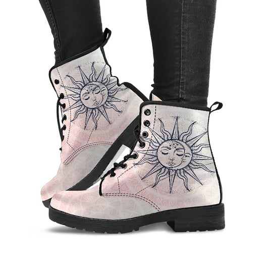 Pink Sun & Moon Womens Boots