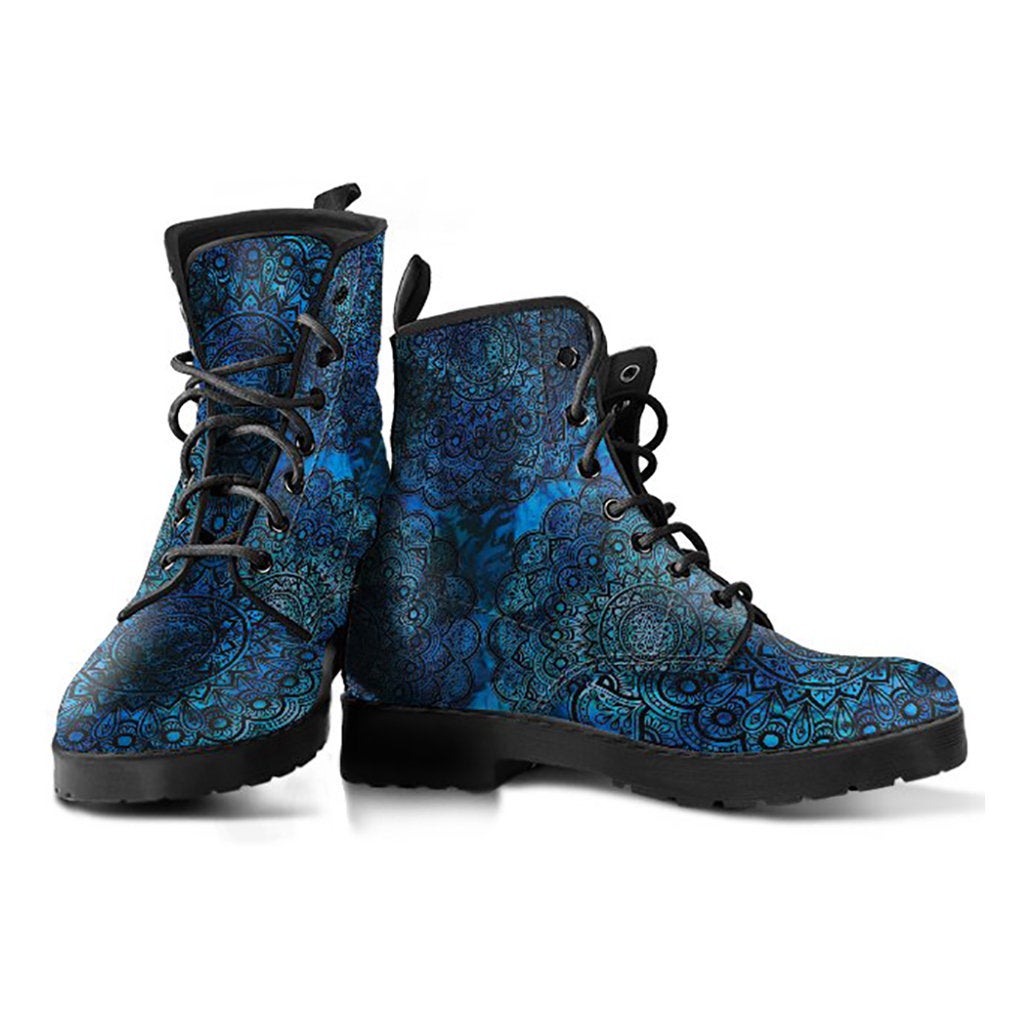 Blue Mandalas Womens Boots