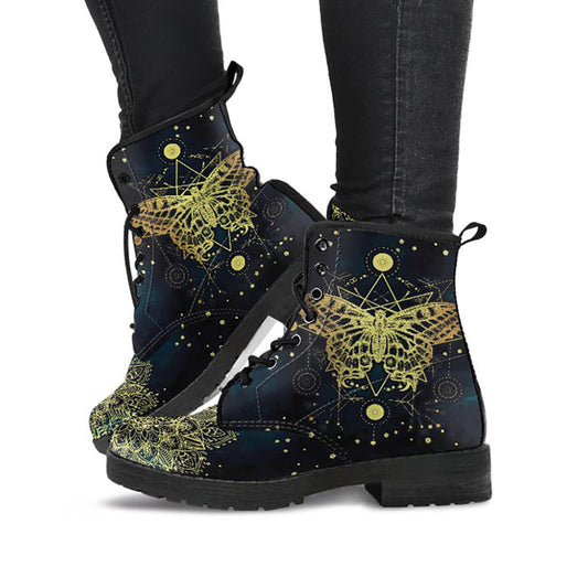 Golden Butterfly Womens Boots