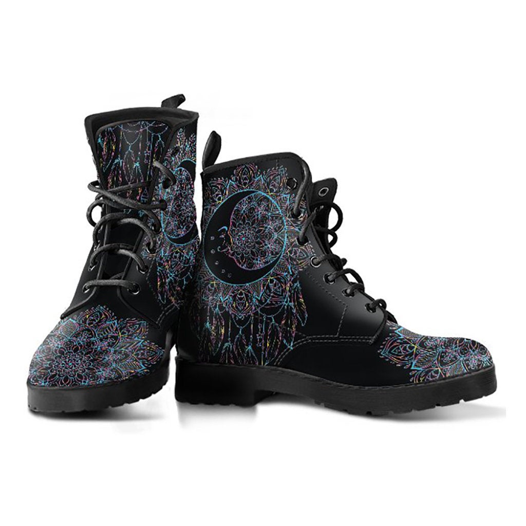 Moon Dream Catcher Mandala Womens Boots