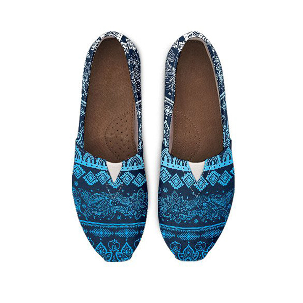 Blue Boho Casual Shoes