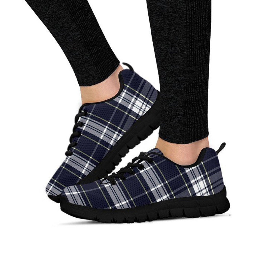 Blue Yellow Plaid Sneakers