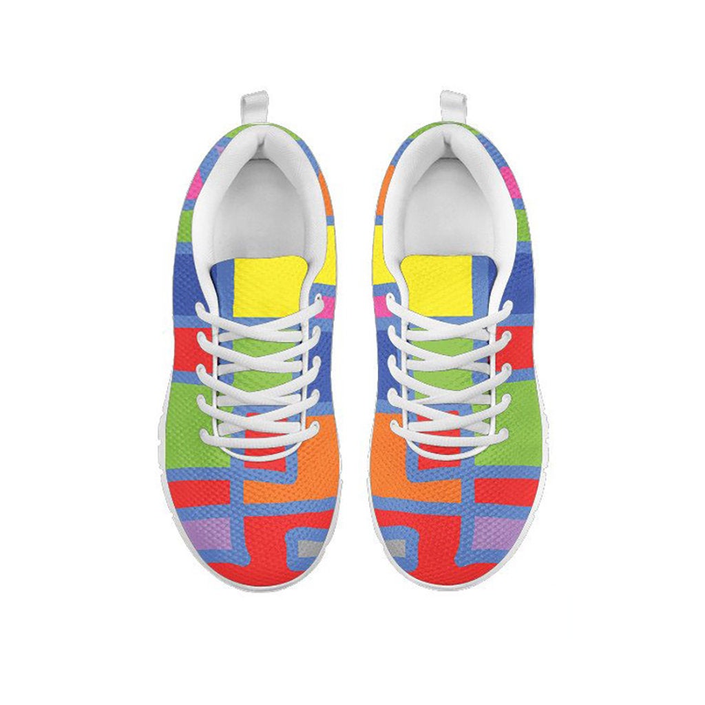 Colorful Abstract Square Sneakers