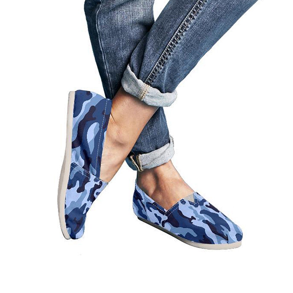 Blue Camouflage Casual Shoes