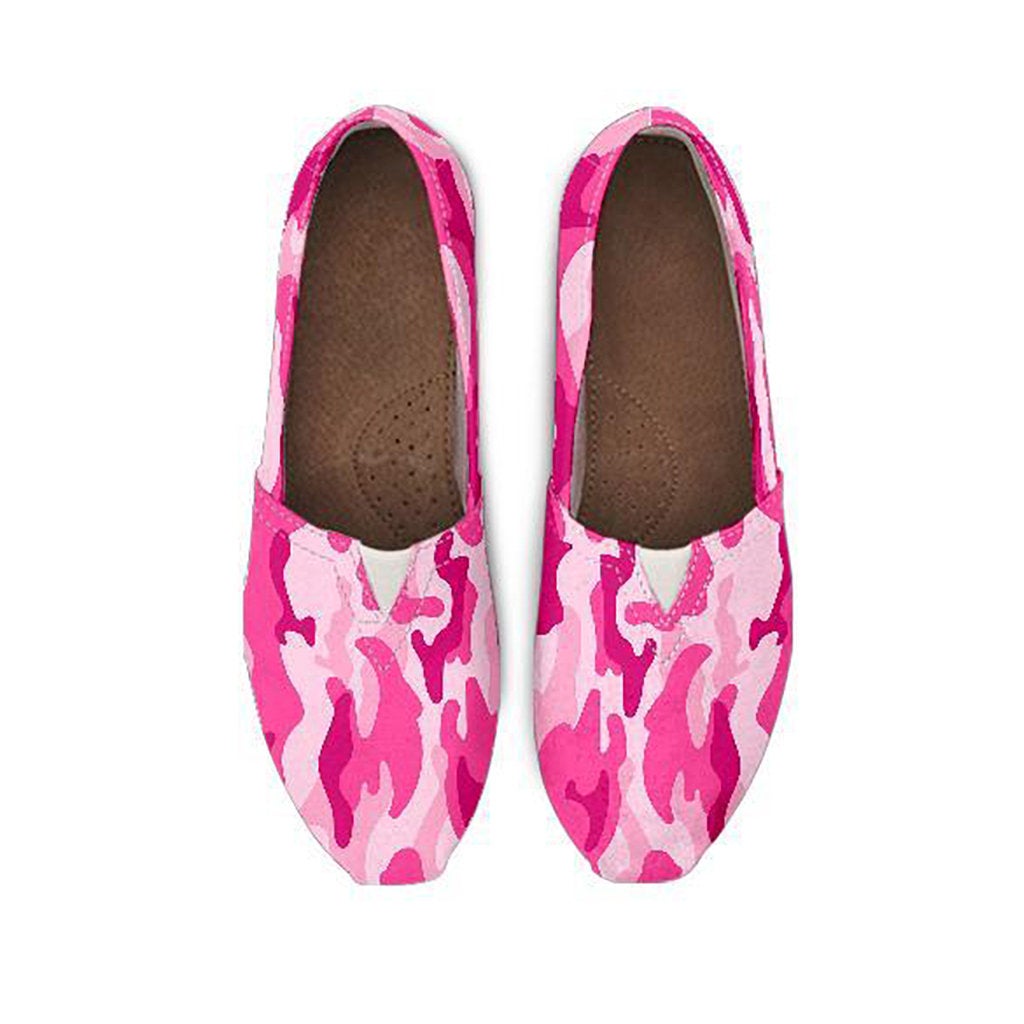 Pink Camouflage Casual Shoes