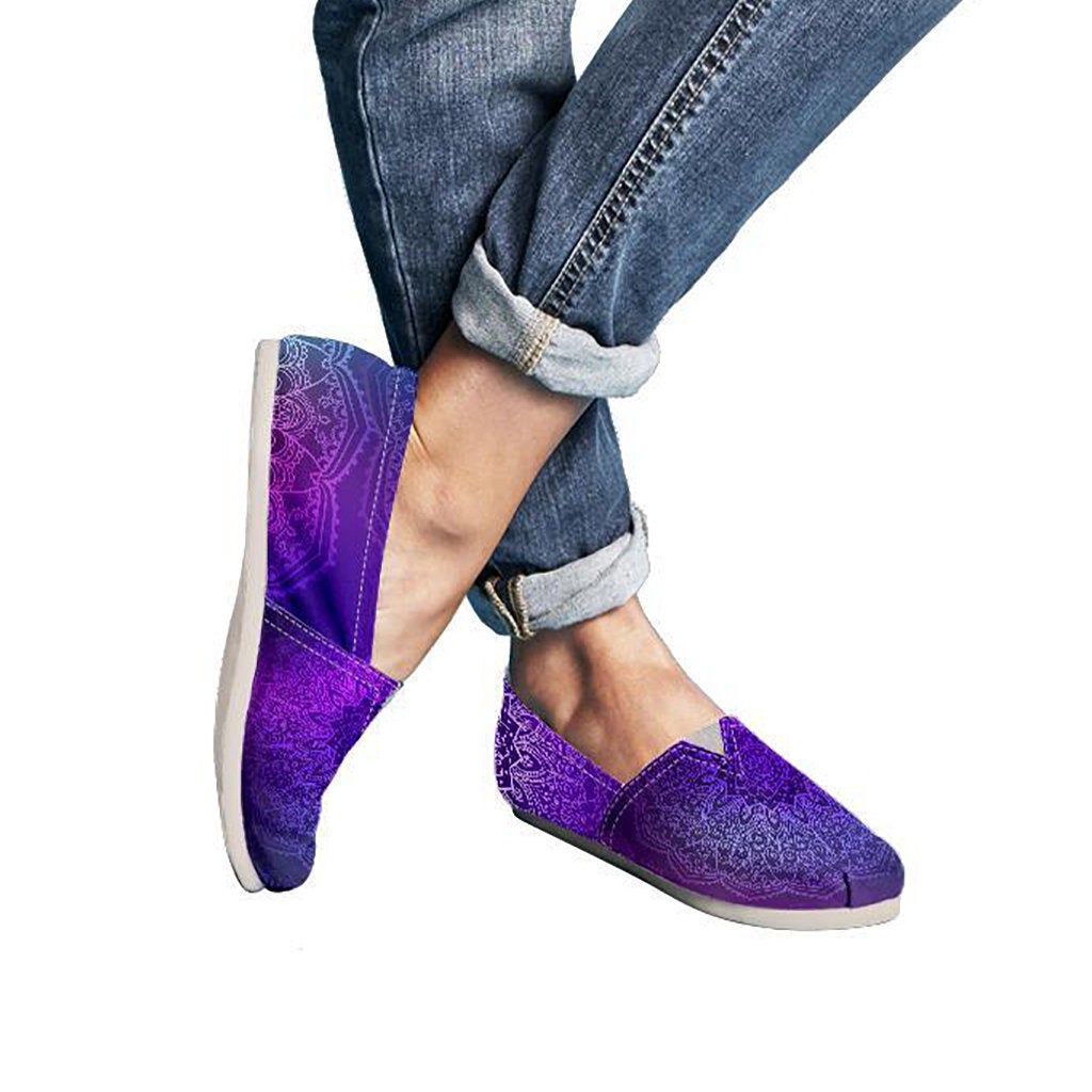 Purple Mandalas Casual Shoes