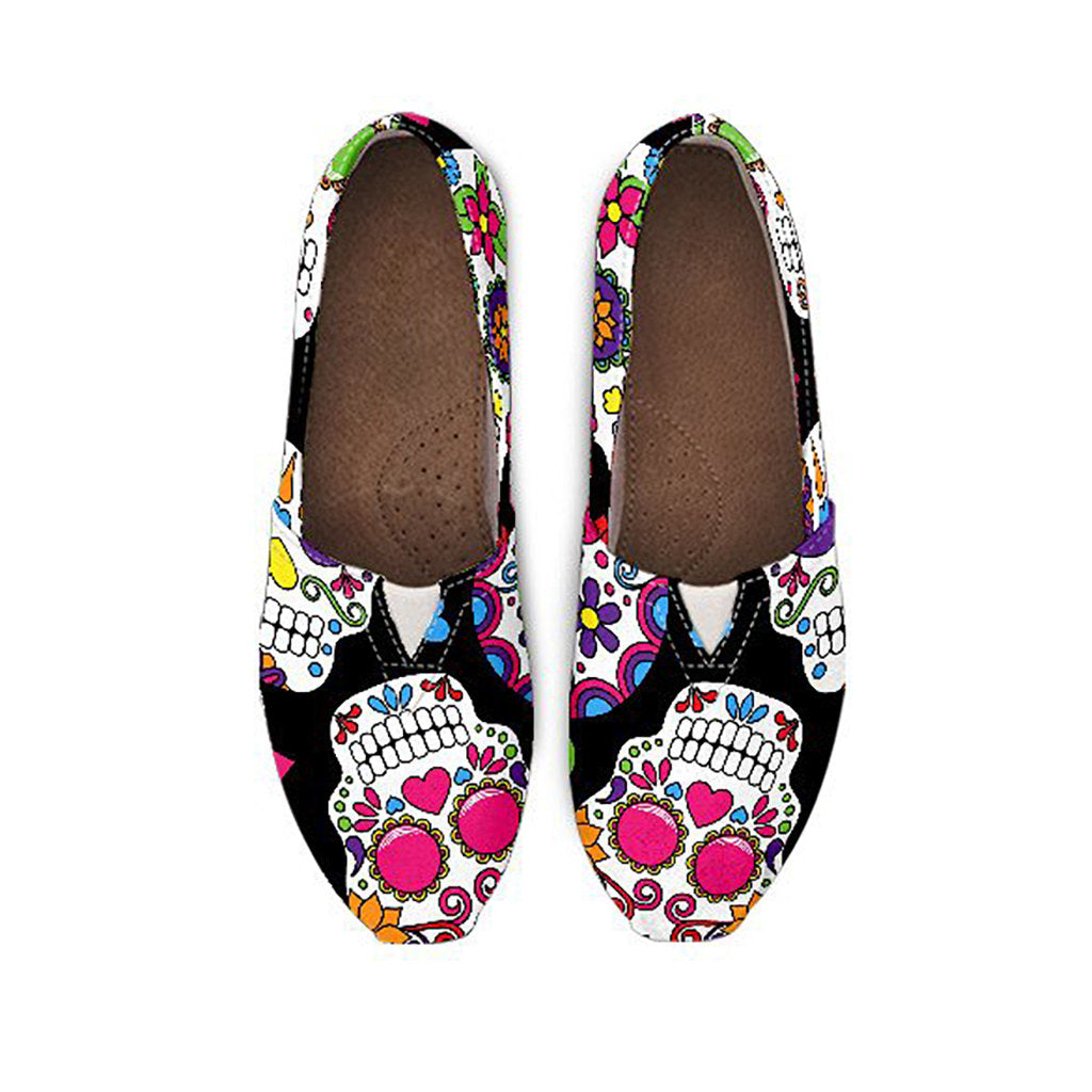 Colorful Sugar Skulls Casual Shoes