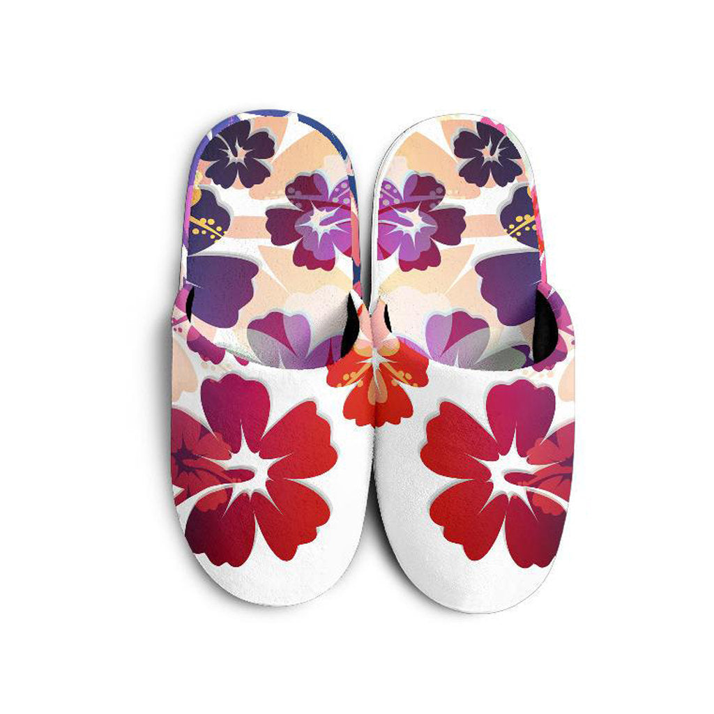 Colorful Aloha Flowers Slippers