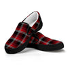 Red Plaid Slip On Shoes