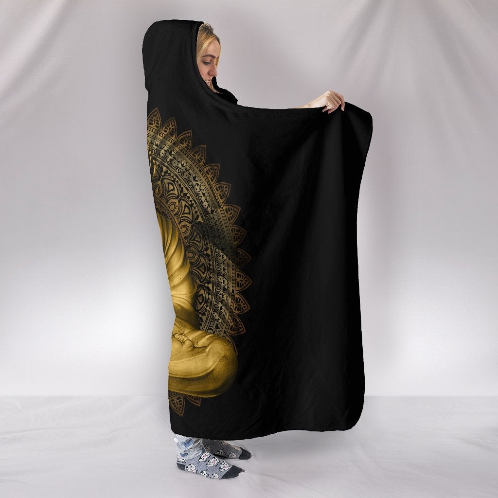 Buddha Statue Hooded Blanket