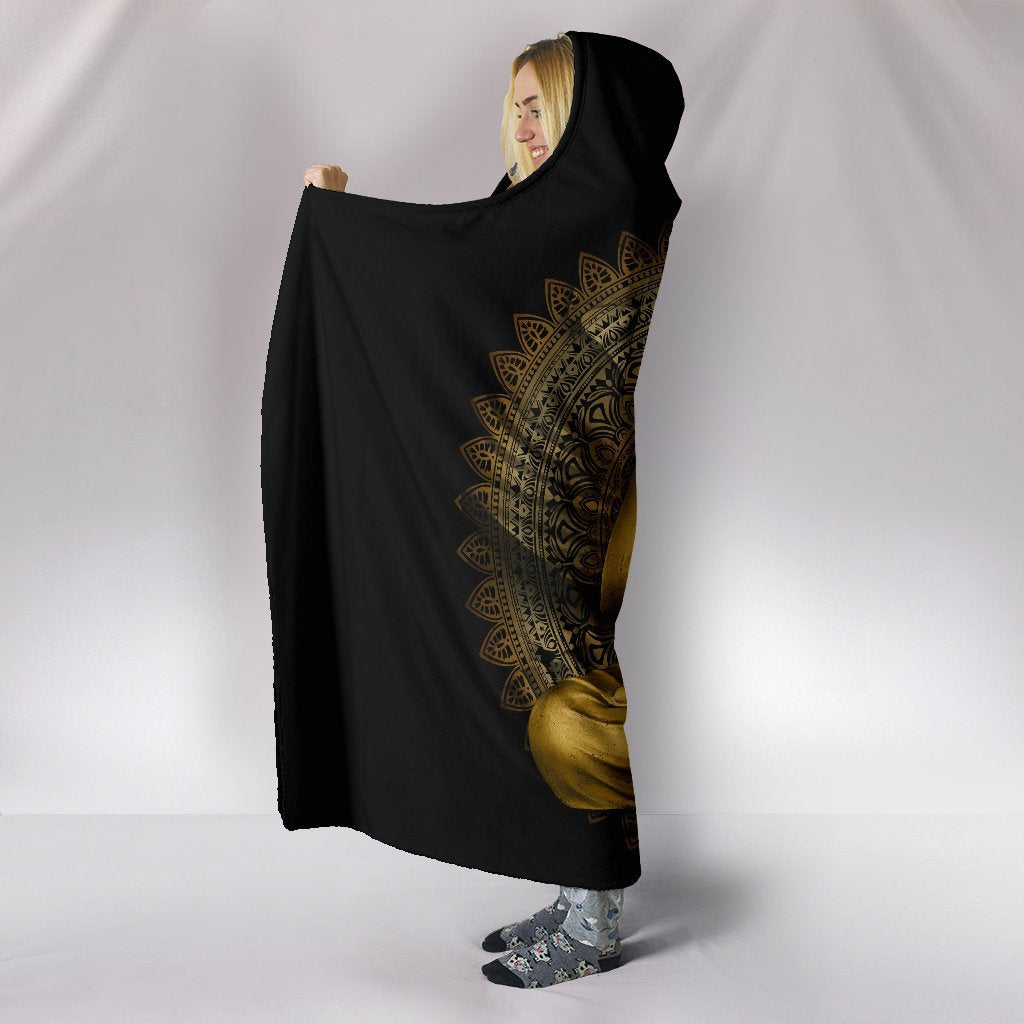 Buddha Statue Hooded Blanket
