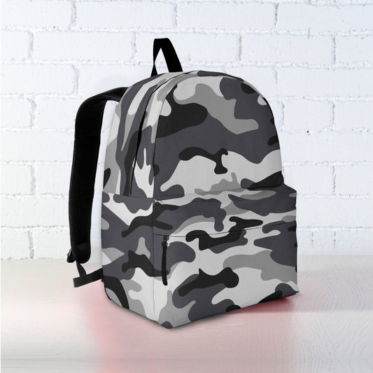 Grey Camouflage Backpack