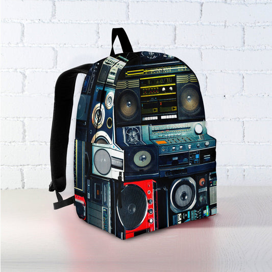 Vintage Stereo Boomboxes Backpack