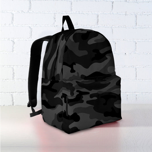 Dark Grey Camouflage Backpack
