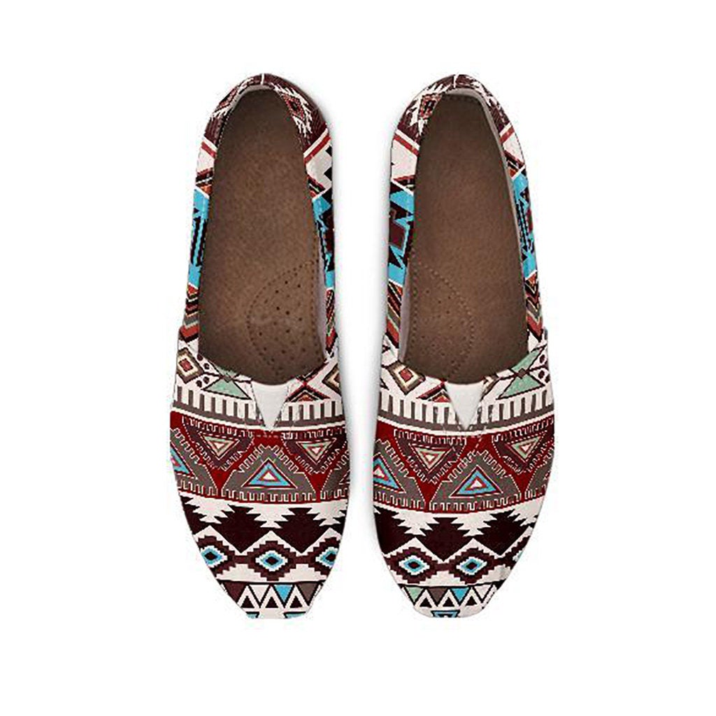 Brown Boho Aztec Casual Shoes