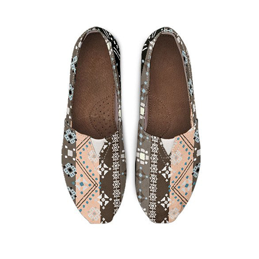 Brown Boho Ethnic Casual Shoes