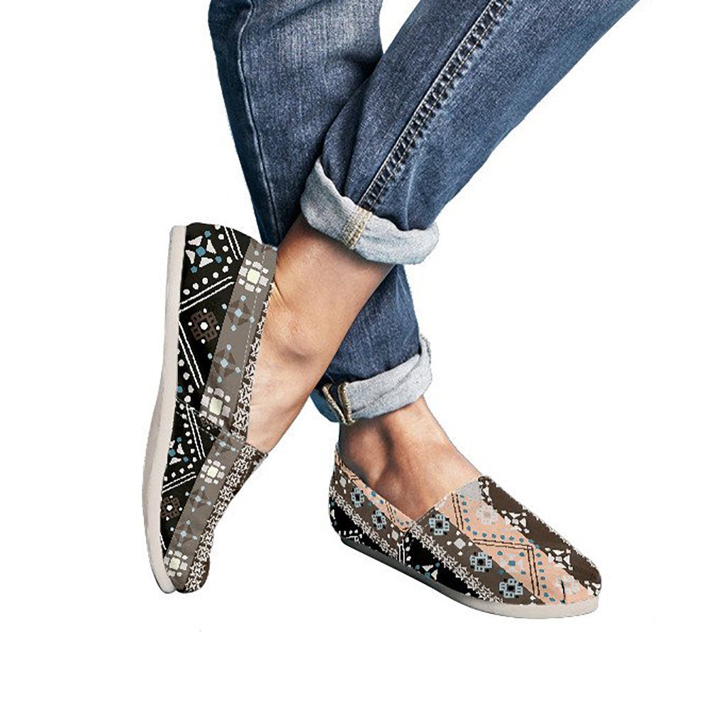 Brown Boho Ethnic Casual Shoes