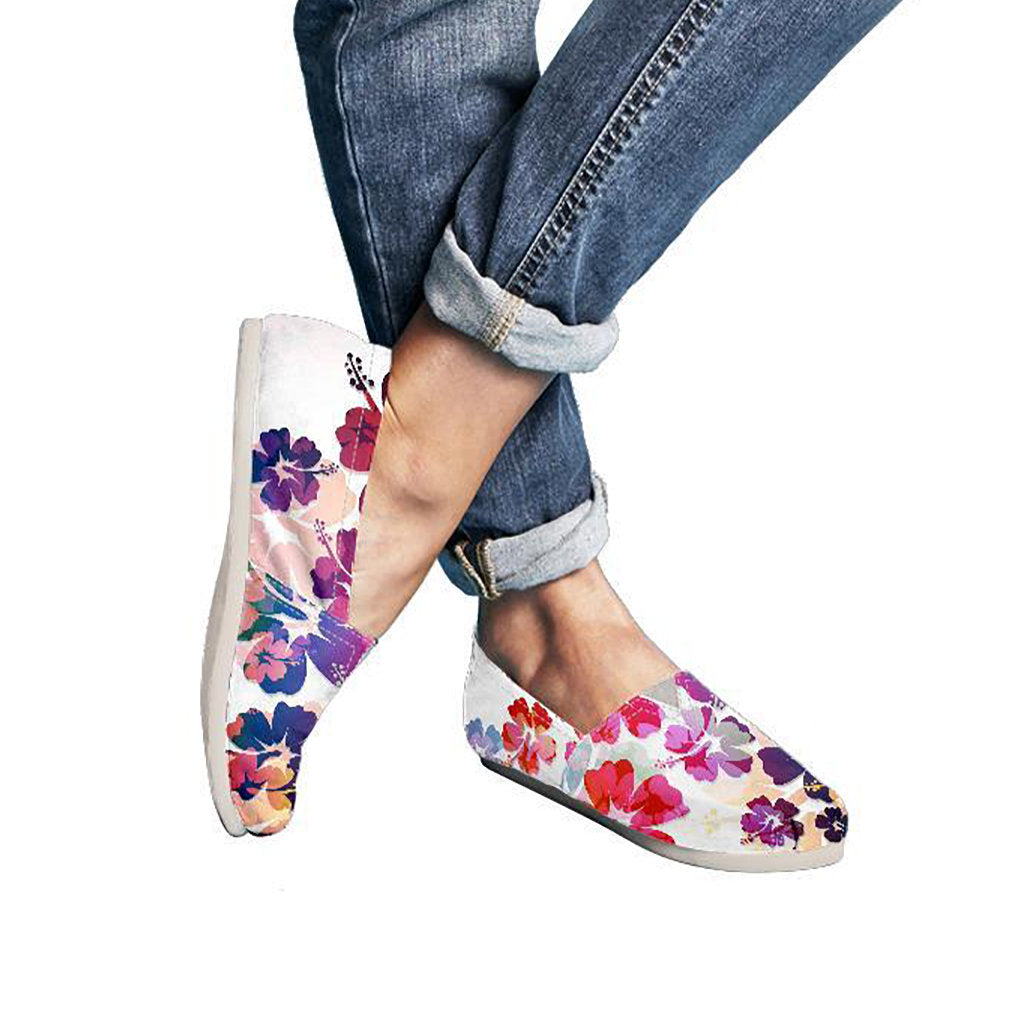 Colorful Aloha Flowers Casual Shoes