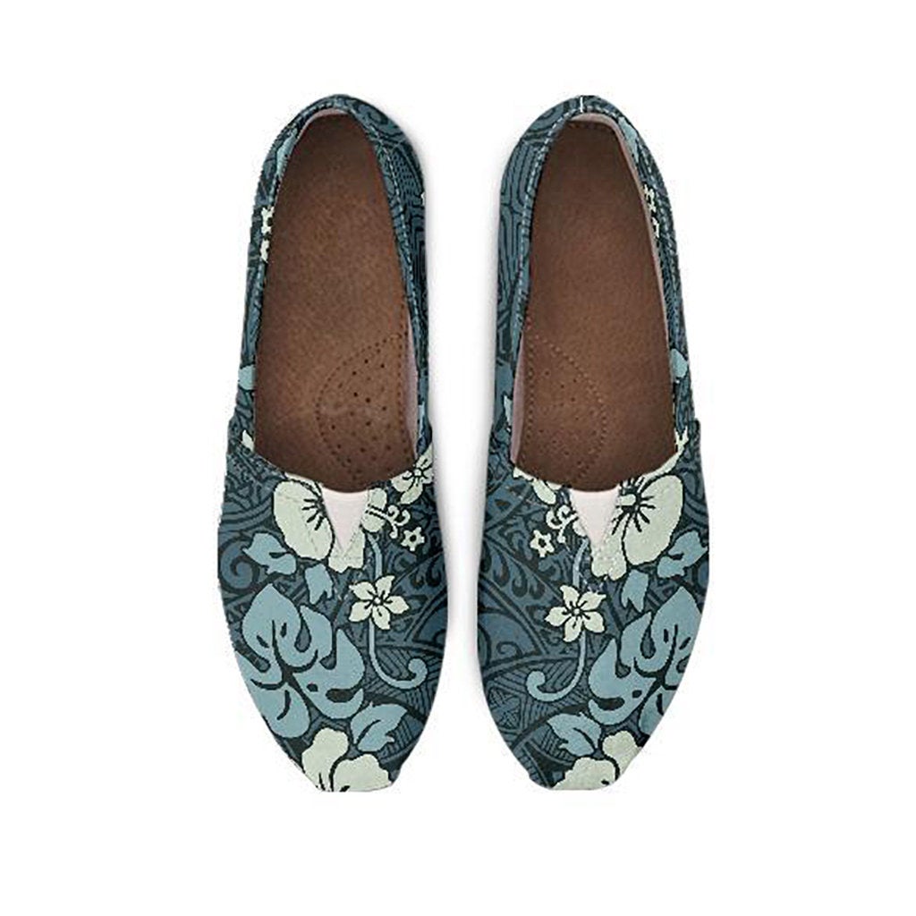 Floral Tribal Polynesian Casual Shoes
