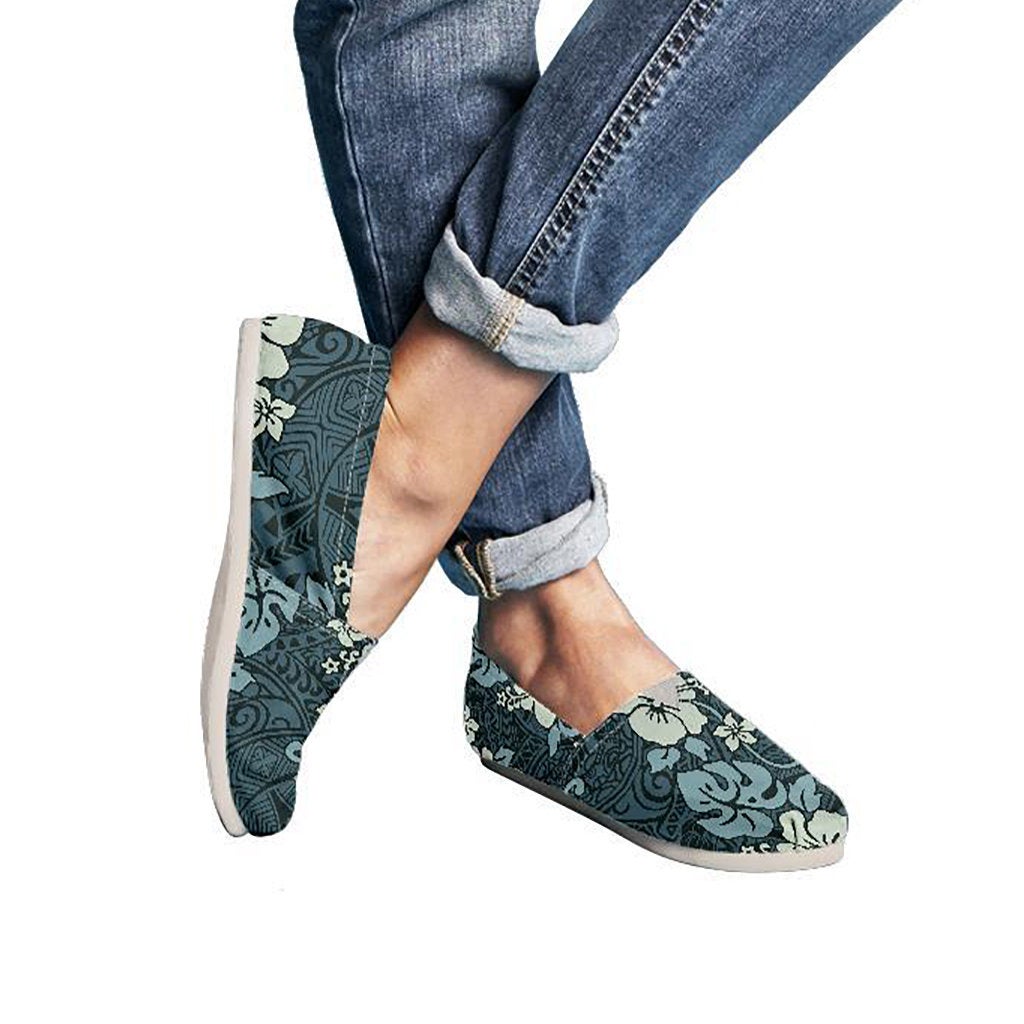 Floral Tribal Polynesian Casual Shoes