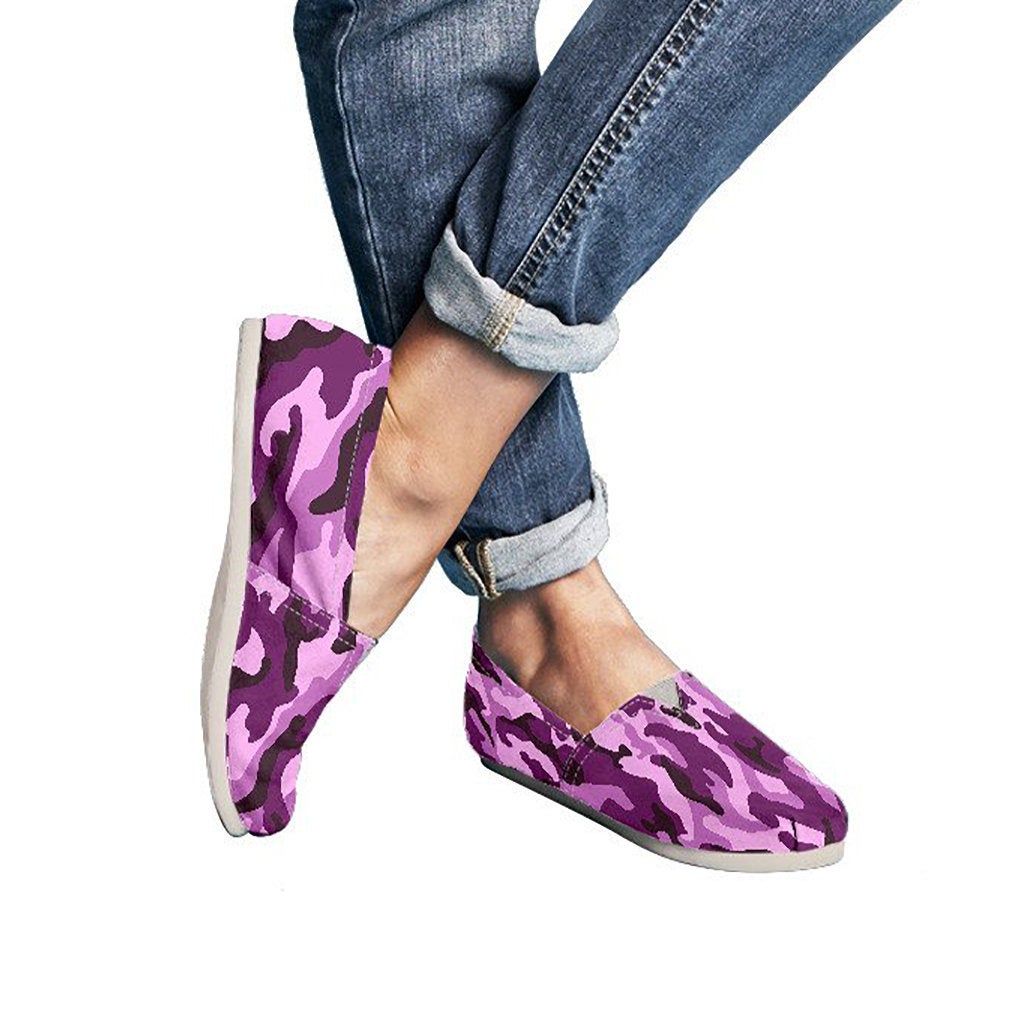 Purple Camouflage Casual Shoes