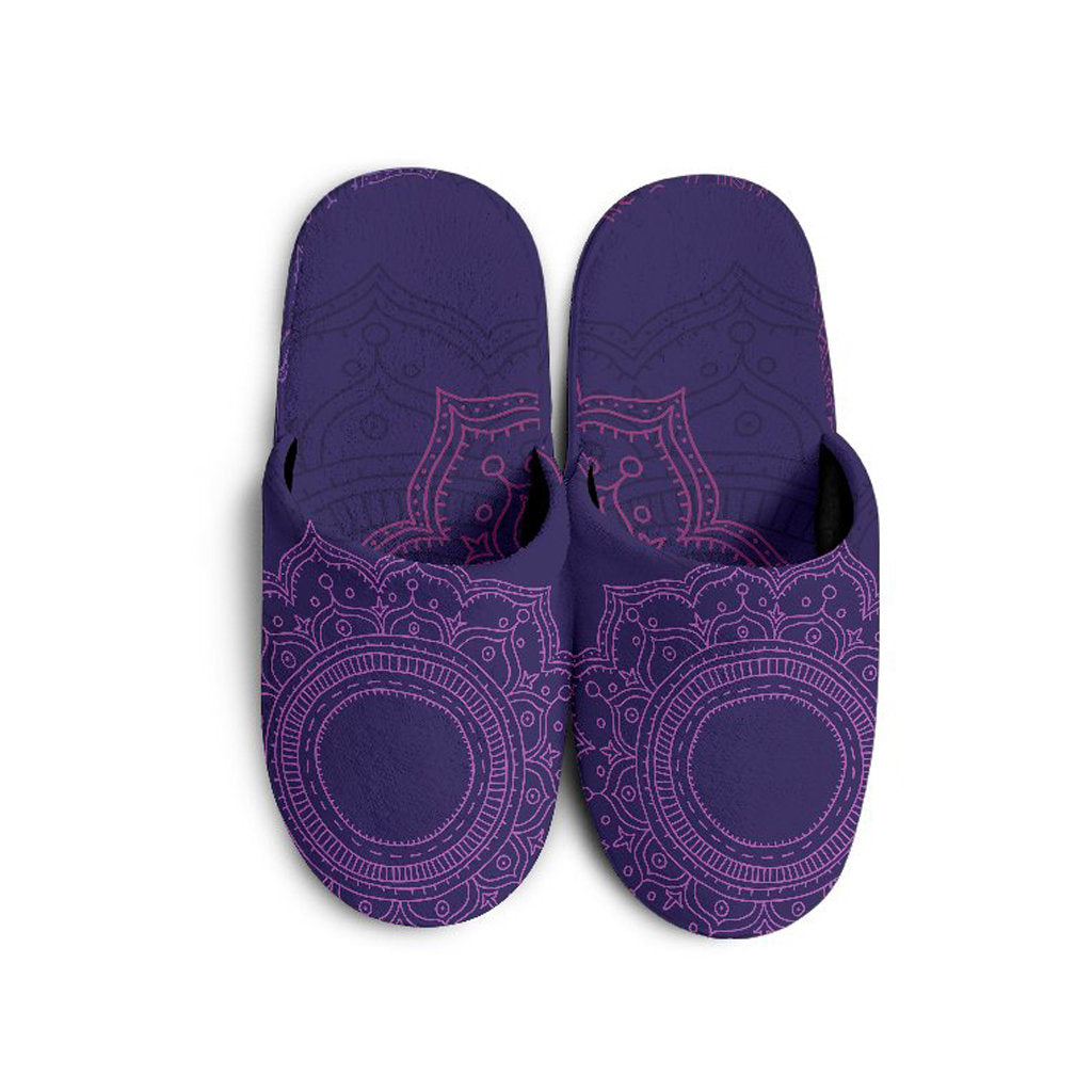 Purple Mandalas Slippers