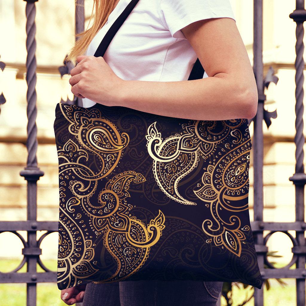 Rusty Gold Brown Decor Canvas Tote Bag