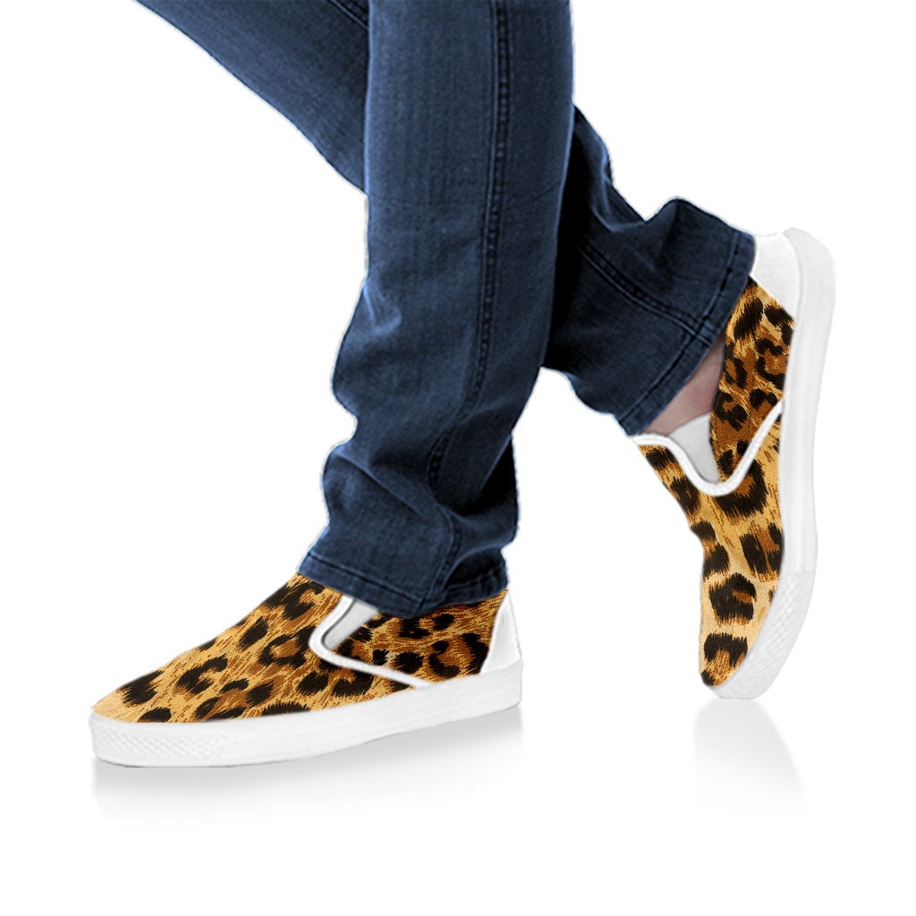 Leopard Cheetah Animal Print Slip On Shoes