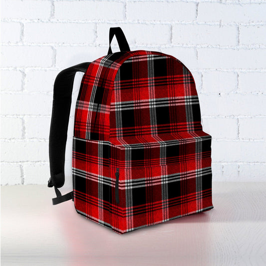 Red Plaid Backpack
