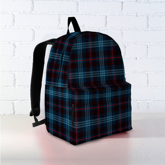 Blue Plaid Backpack