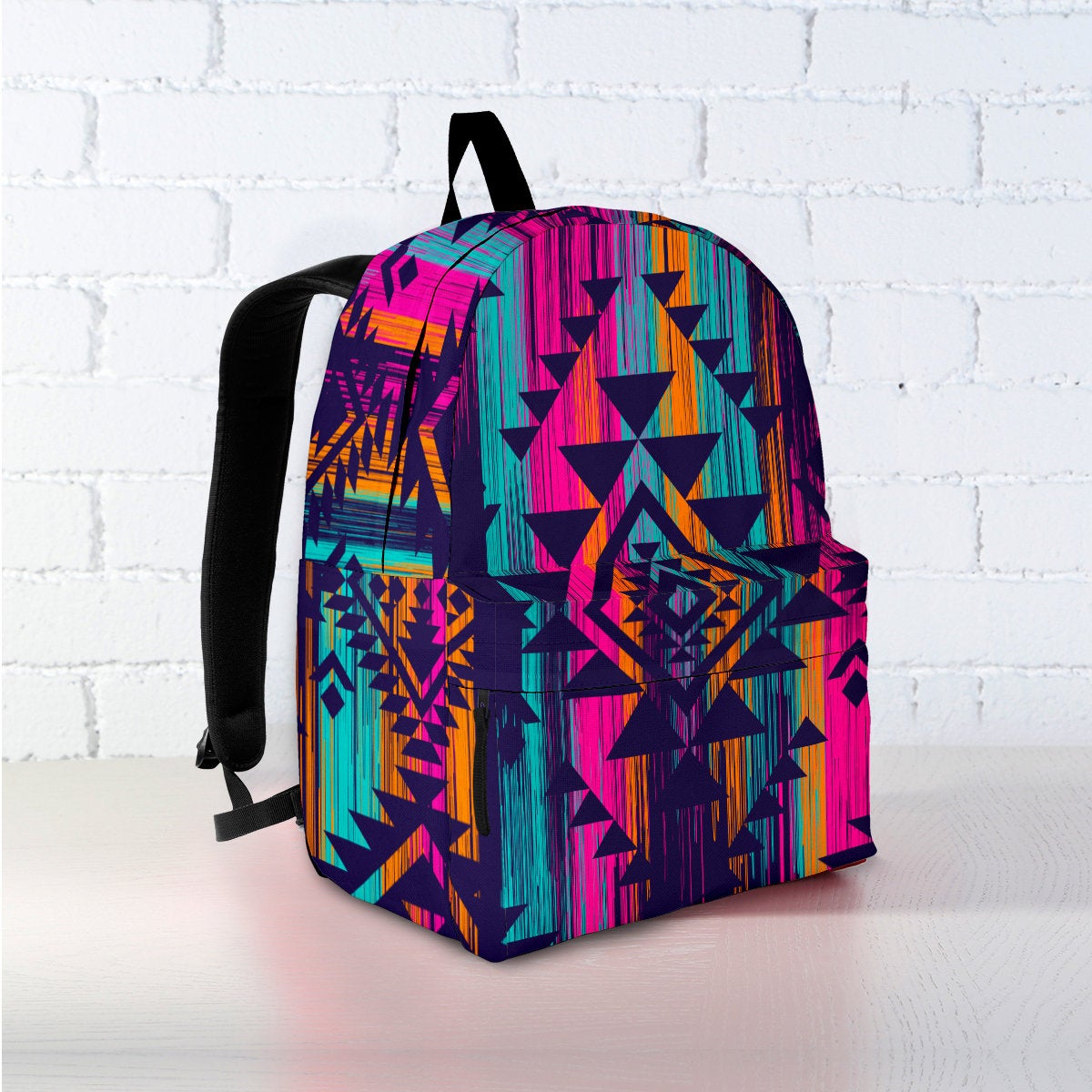 Colorful Boho Aztec Streaks Backpack