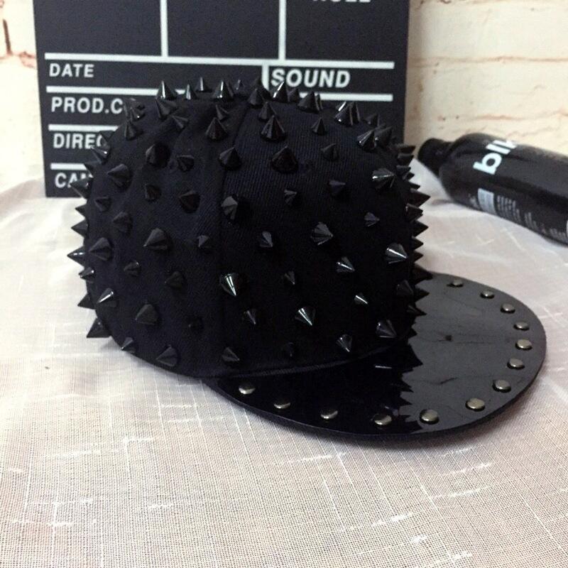 Unisex Punk Spike Snapback Hat