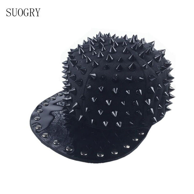 Unisex Punk Spike Snapback Hat