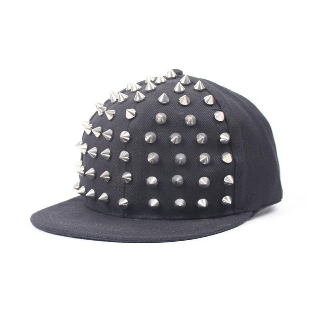 Unisex Punk Spike Snapback Hat