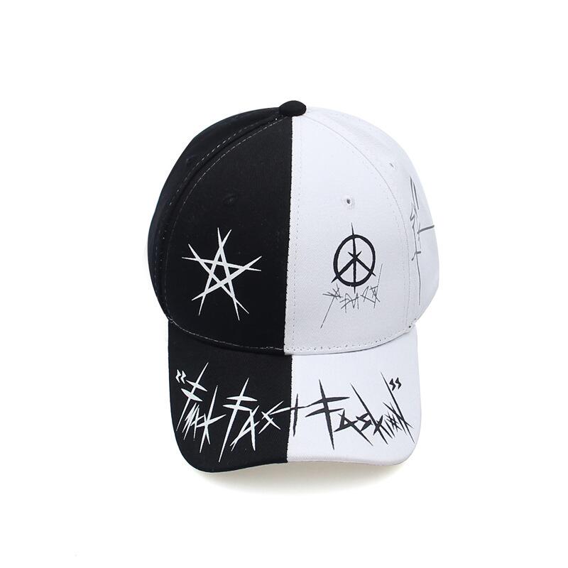 Black/White Graffiti Adjustable Hat Cap