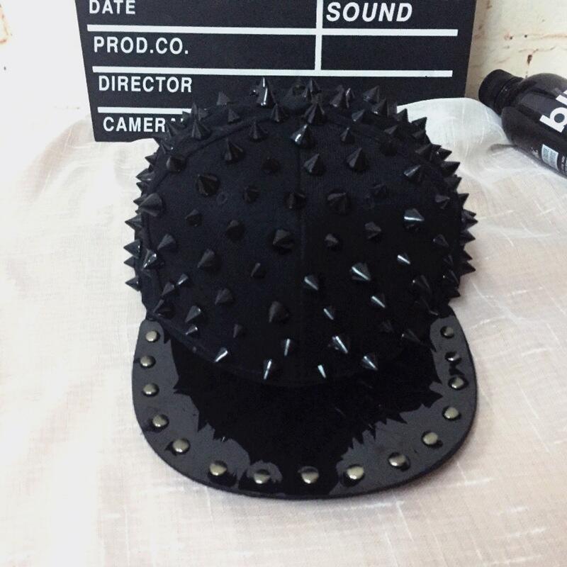 Unisex Punk Spike Snapback Hat