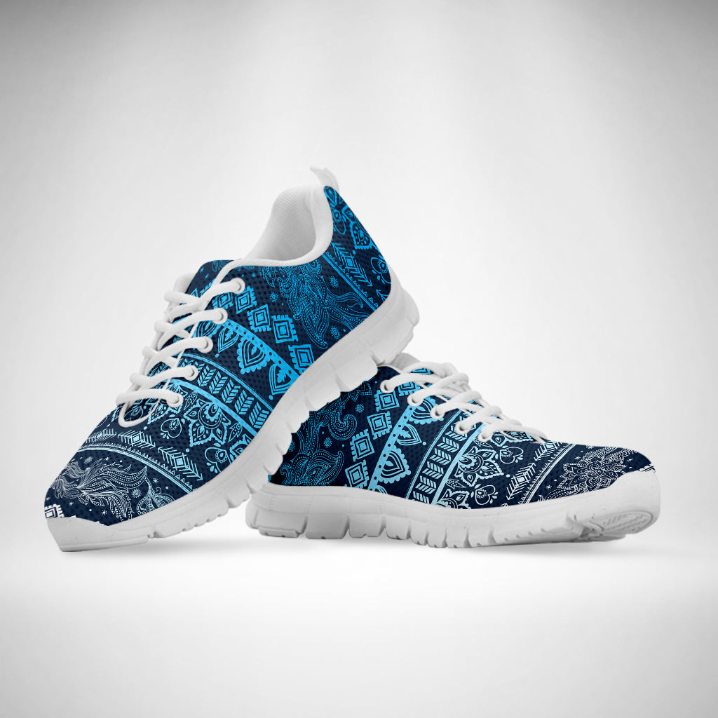 Blue Boho Chic Sneakers